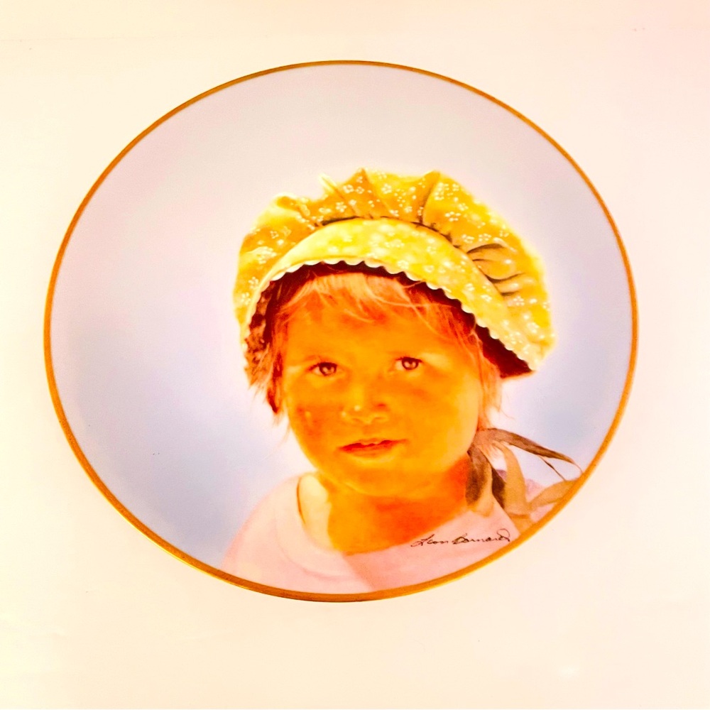 Collector Plate Monday's Child By Leon Barnard Wall Art Wall Decor